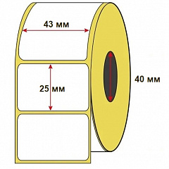Термо этикетки 43мм х 25мм в Армавире